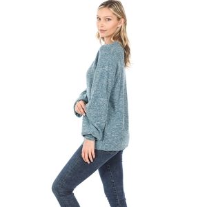 🆕️ Balloon Sleeve Melange Sweater 🆕️